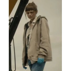 Darby Hart A Murder at the End of the World Beige Hooded Jacket