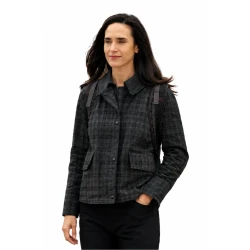 Dark Matter S02 Jennifer Connelly Grey Plaid Jacket Dark Matter S02 Jennifer Connelly Grey Plaid Jacket