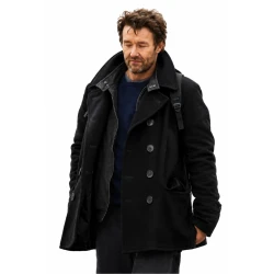 Dark Matter S02 Joel Edgerton Black Wool Coat Dark Matter S02 Joel Edgerton Black Wool Coat