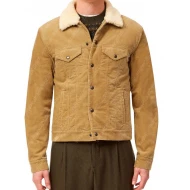 David Beckham Shearling Cord Jacket