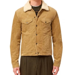 David Beckham Shearling Cord Jacket