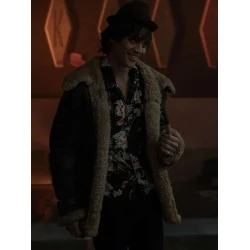 Dead Boy Detectives David Shearling Leather Jacket Dead Boy Detectives David Shearling Leather Jacket