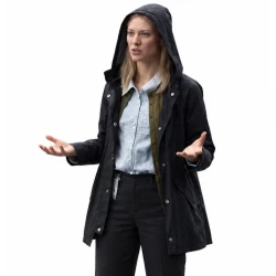 Deborah Ann Woll The Cycle 2026 Black Hooded Jacket