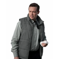 Down the Arm of God 2026 Caleb Landry Jones Grey Puffer Vest 