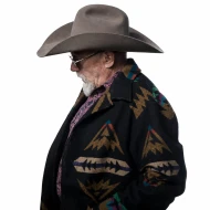 Down the Arm of God 2026 Penny Loudder Black Aztec Western Coat 