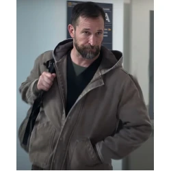 Dr Michael The Pitt S02 Brown Cotton Jacket