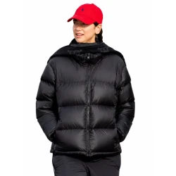 Dua Lipa Black Puffer Jacket