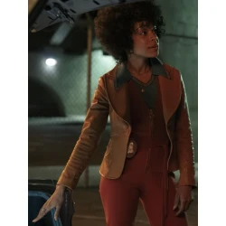 Duster 2025 Rachel Hilson Brown Leather Jacket