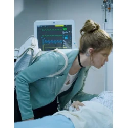 Elisa Who Killed Sara TV Series Green Jacket