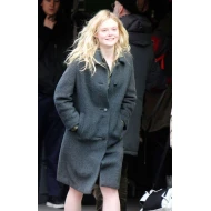 Elle Fanning Molly Wool Coat