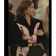 Emily In Paris Lily Collins Satin Blazer