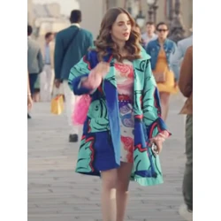 Emily in Paris S02 Emily Cooper Blue Coat