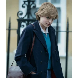 Emma Corrin The Crown Lady Diana Spencer Coat