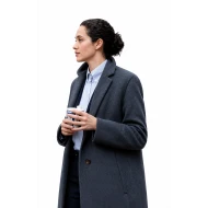 Emmy Rossum Furious 2026 Grey Wool Coat  