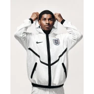 England 2026 White Net Hooded Jacket