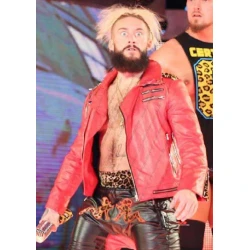 Enzo Amore Biker Red Jacket