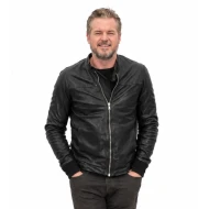 Eric Dane Black Leather Jacket