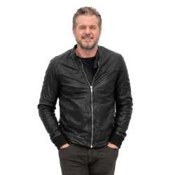Eric Dane Black Leather Jacket