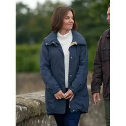 Erica Durance A Scottish Love Scheme Blue Jacket
