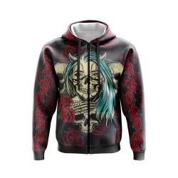Eternity Rose Reaper Zip Hoodie
