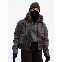 Eva Ramos FBI S08 Brown Leather Jacket