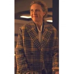 Evelyne Brochu Orphan Black Echoes Plaid Coat