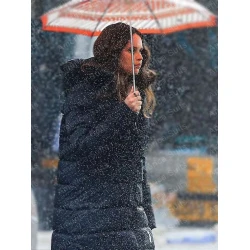 Felicity Jones Dead Shot Puffer Coat