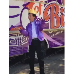 Feng The Afterparty S02 Purple Bomber Jacket