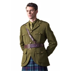 Fortitude 2026 Matthew Goode Olive Green Military Jacket