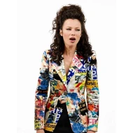 Fran Fine The Nanny Multicolor Printed Blazer