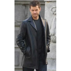Fringe Joshua Jackson Leather Coat