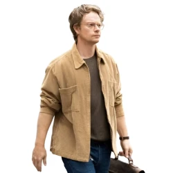 Girl Taken 2026 Alfie Allen Brown Jacket 