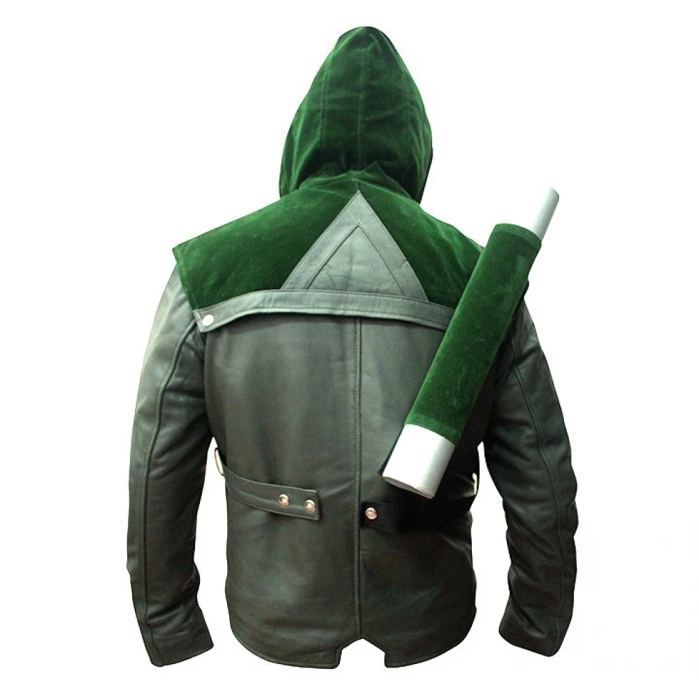 Stephan Amell Green Arrow Jacket | Oliver Queen Hoodie Jacket