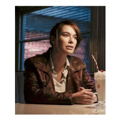 Gunpowder Milkshake Scarlet Leather Jacket Gunpowder Milkshake Scarlet Leather Jacket