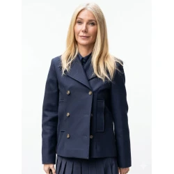 Gwyneth Paltrow Blue Peacoat