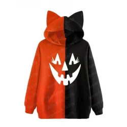 Haloween Two-Tone Hoodie