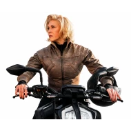 Hannah Waddingham Ride Or Die 2026 Brown Leather Jacket