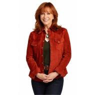 Happy’s Place S03 Reba McEntire Red Suede Jacket