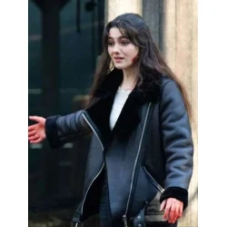 Harriet Manners Geek Girl Shearling Leather Jacket