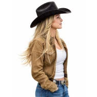 Hassie Harrison The Rescue 2027 Brown Suede Jacket