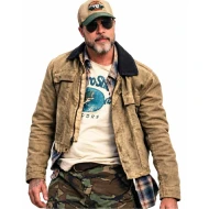 Heart of the Beast 2026 Brad Pitt Brown Cotton Jacket