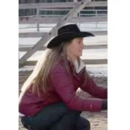 Heartland Amber Marshall Burgundy Jacket