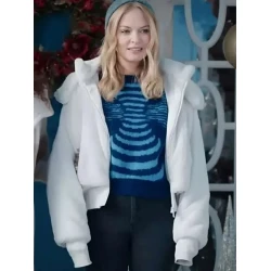 Heather Graham Best Christmas Ever White Jacket Heather Graham Best Christmas Ever White Jacket