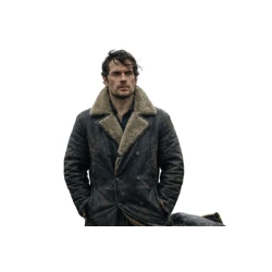 Highlander Henry Cavill Shearling Leather Long Coat