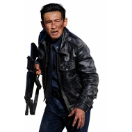 Hope 2026 Hwang Jung min Black Leather Jacket
