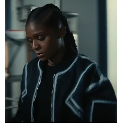 Ironheart Riri Williams Black Bomber Jacket