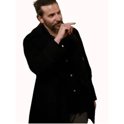 Is This Thing On Bradley Cooper Black Wool Coat Is This Thing On Bradley Cooper Black Wool Coat