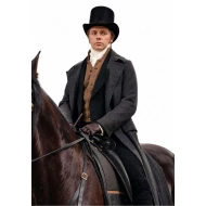 Jack Lowden Pride and Prejudice 2026 Charcoal Gray Wool Coat