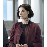 Jaimie Alexander Blindspot Maroon Jacket