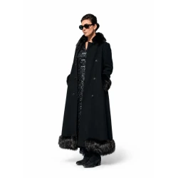 Jasmine Trinca The Eyes of Others Black long Coat 